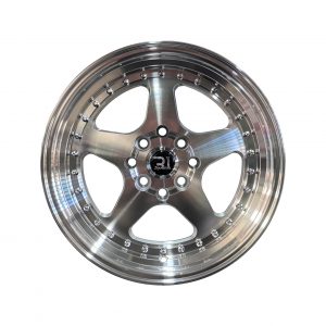 Rines r15x8 4x100 4x114.3 580 R1 Silver Machine Rivet