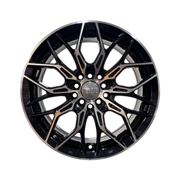 Rines r16x7 5x100 5x112 5x114.3 D2853 Saxo Black Polished