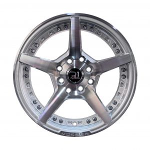 Rines r14x6 4×100 4×114.3 1436 R1 Silver Machine Face