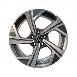 Rines r17x7.5 5x112 5851 Volkswagen Gray Metal Machine Face