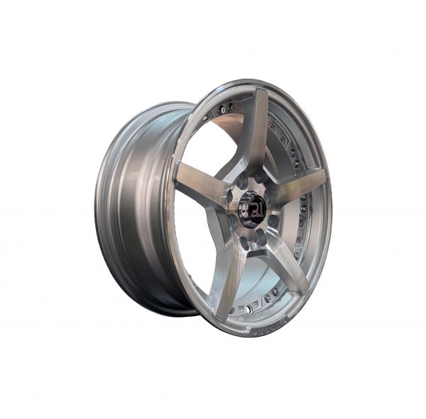 Rines r14x6 4×100 4×114.3 1436 R1 Silver Machine Face - Imagen 2