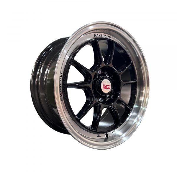 Rines r15x7 4×100 XH319 ACE Black Lip Polish - Imagen 2