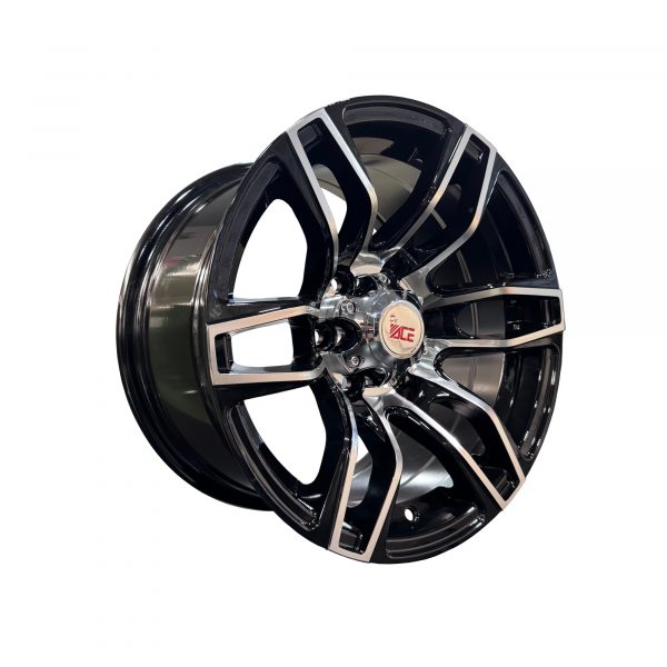 Rines r15x8 6x114.3 XH631 ACE Black Polished - Imagen 2