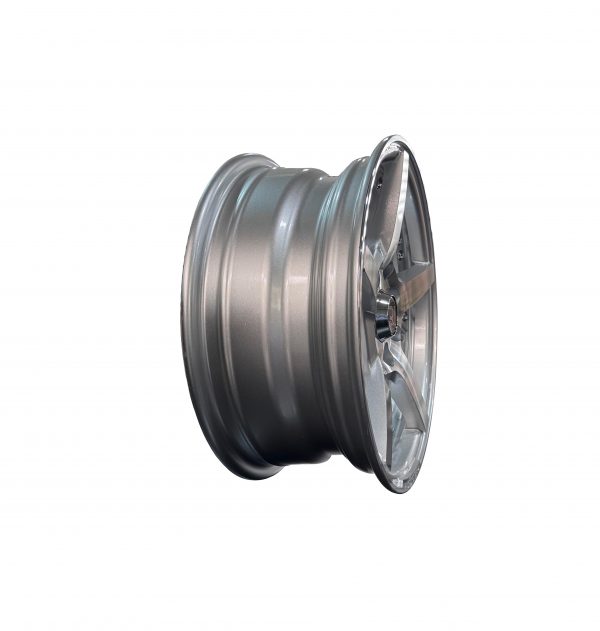 Rines r14x6 4×100 4×114.3 1436 R1 Silver Machine Face - Imagen 3