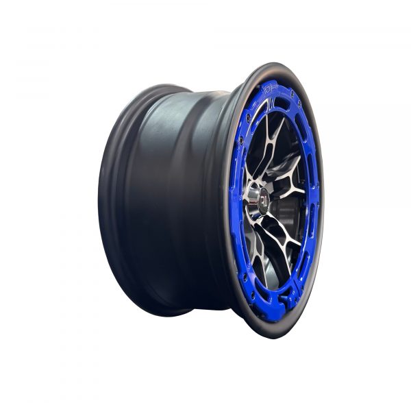 Rines r15x7/8 4×100 4×114.3 1840A R1 Mate Black Ring Blue Progresivos - Imagen 3