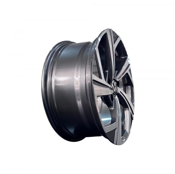 Rines r17x7.5 5x112 5851 Volkswagen Gray Metal Machine Face - Imagen 3