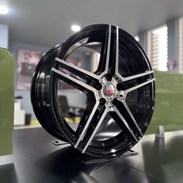 Rines r17x8 5x100 H567 ACE Black Polished - Imagen 4