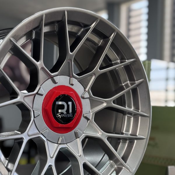 Rines r15x8 4x100 4x114.3 T1086 R1 Black Machine Lip - Imagen 5