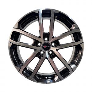 Rines r17x7 5x100 V026 Motor Sports Black Machine Face