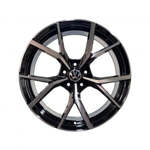 Rines r19x8 5x112 FBX256-9 Volkswagen Black Machine Face