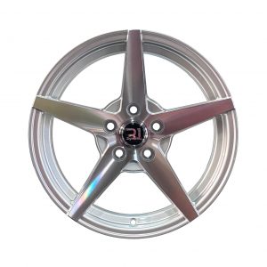 Rines r15x7 5x100 DX427 R1 Silver Machine Face
