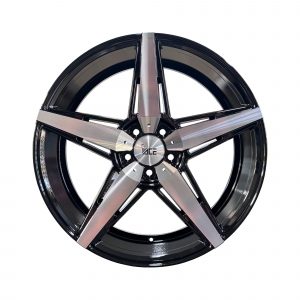 Rines r20x8.5 5x113 393 Ace Black Polish