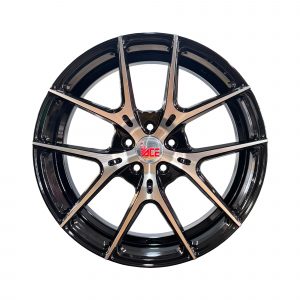 Rines r20x8.5/10 5×100 XH656 Ace Black Polished Progresivos