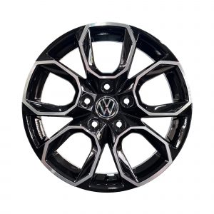 Rines r16x6.5 5x112 FR791 R1 Black Machine Face