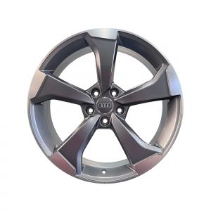 Rines r19x8.5 5x112 9377 Audi Satin Gun Metal Machined Face