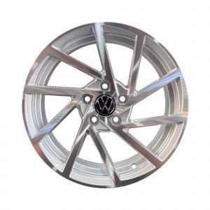 Rines r15x6.5 5x100 DX345 Volkswagen Silver Machine Face